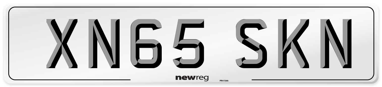XN65 SKN Number Plate from New Reg
